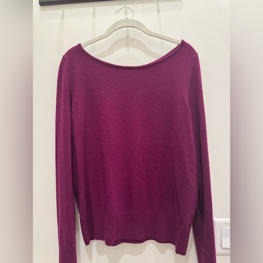 Lilly Pulitzer Cashmere Sweater with Gold Button Accent.